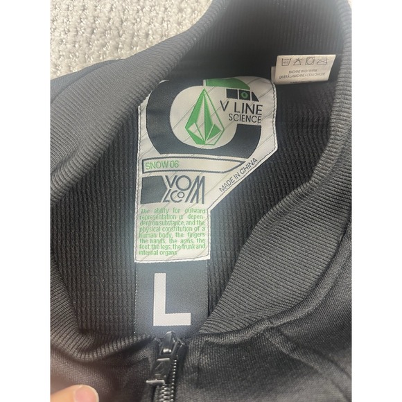 Volcom V Line Science Jacket Men Large Black Utility Pockets Snow 06 Full Zip - Picture 2 of 10